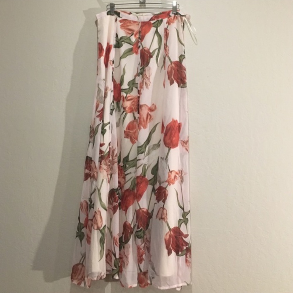 NWT Anthropologie Paper crown tulipa skirt a-line